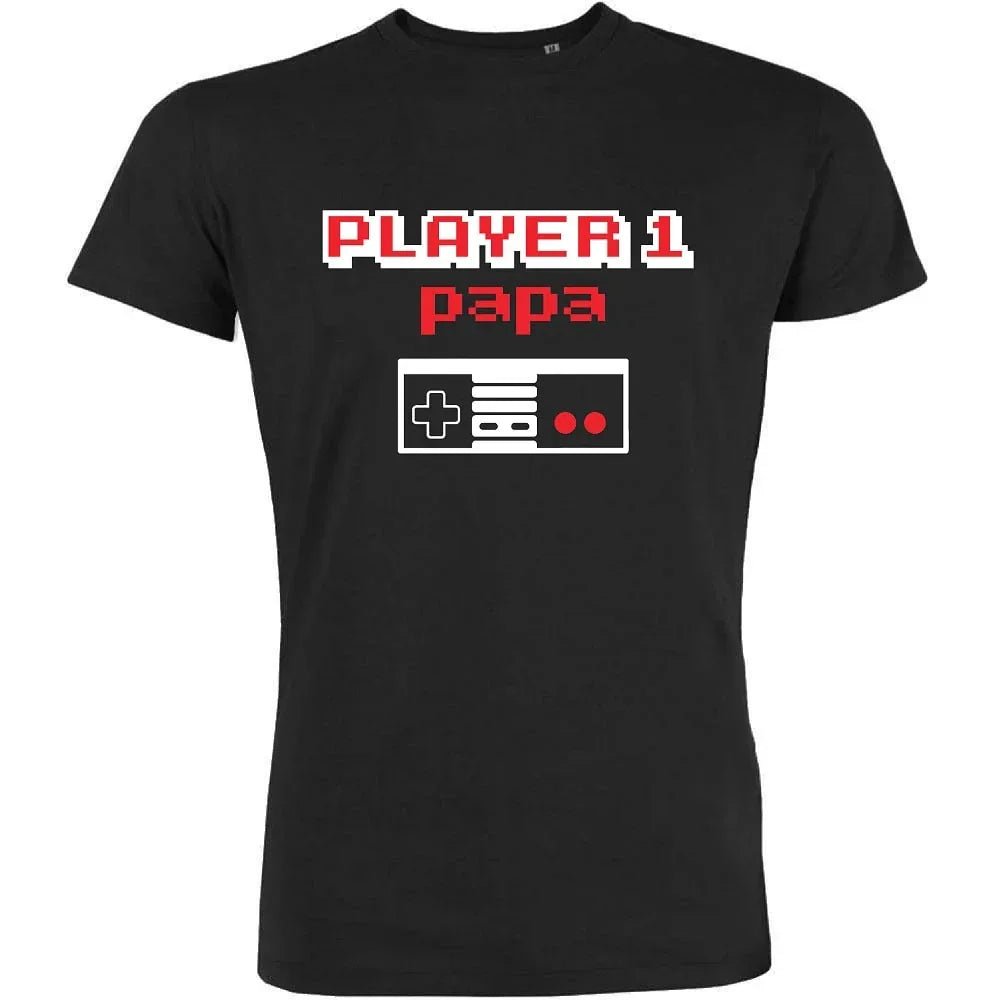 Player 1 Dad Men's Organic Tee - Create Marketplace