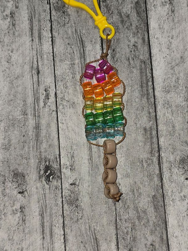 Popsicle Keychain - made by kid Luke - Create Marketplace