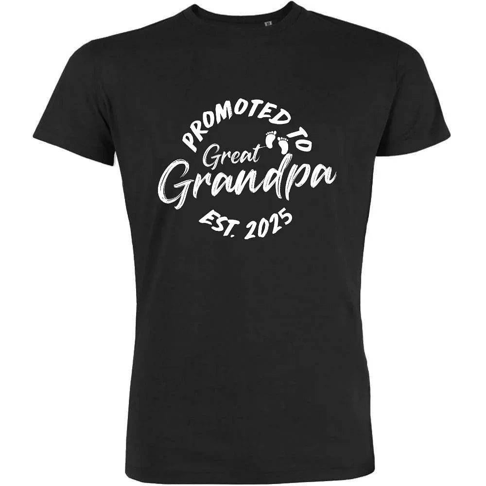 Promoted To Great Grandpa Men's Organic Tee - Create Marketplace