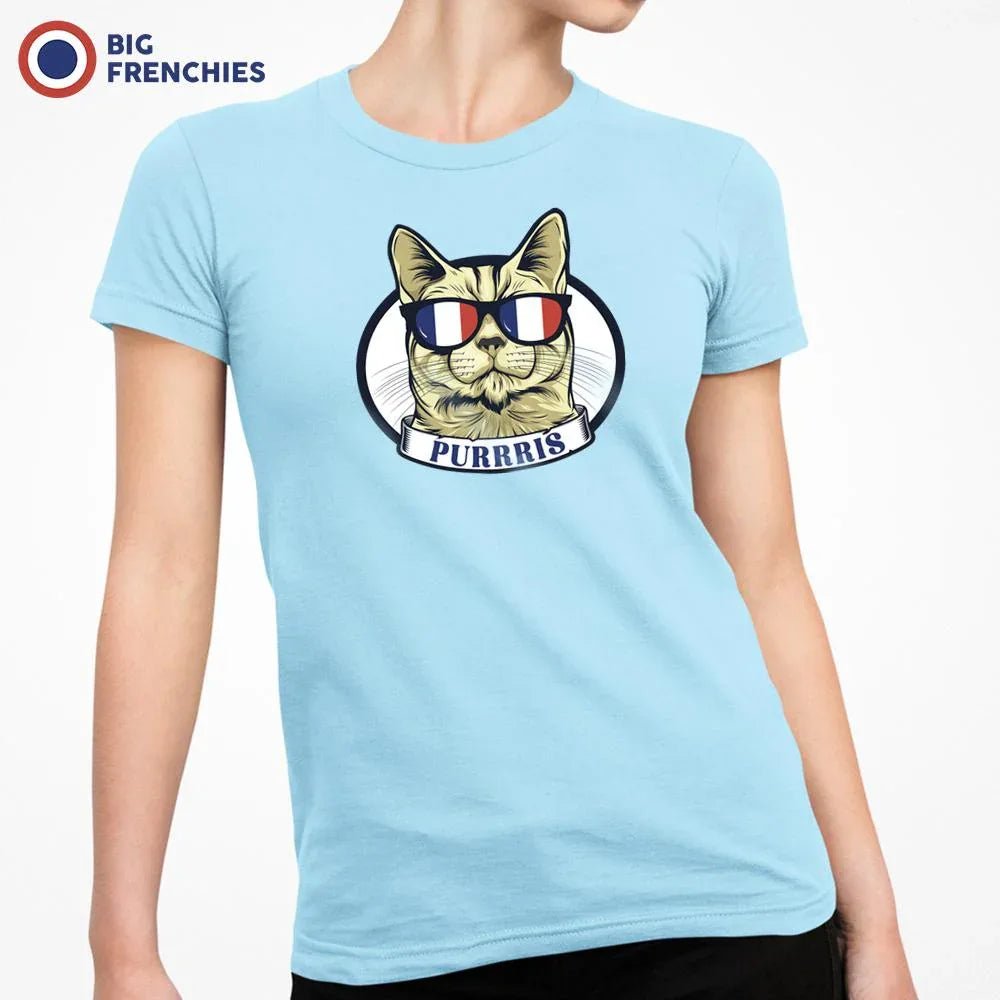 Purrris French Cat Women's Organic Cotton Tee - Create Marketplace