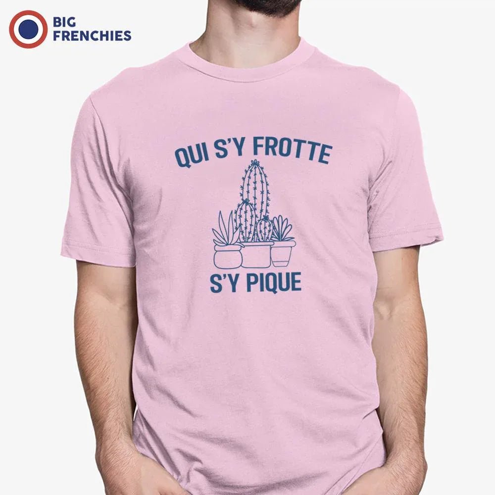 Qui S'y Frotte S'y Pique Men's Organic Cotton Tee - Create Marketplace