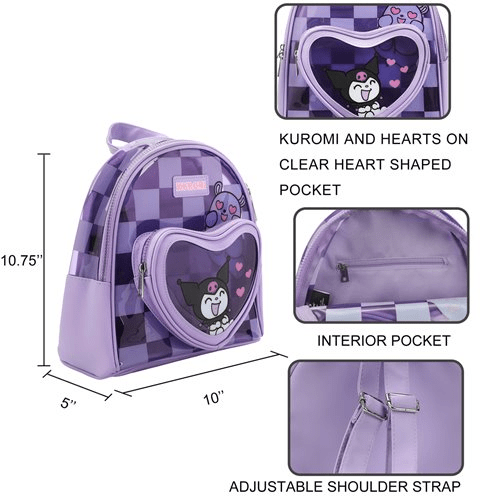Sanrio Kuromi Checkerboard Mini-Backpack - Create Marketplace