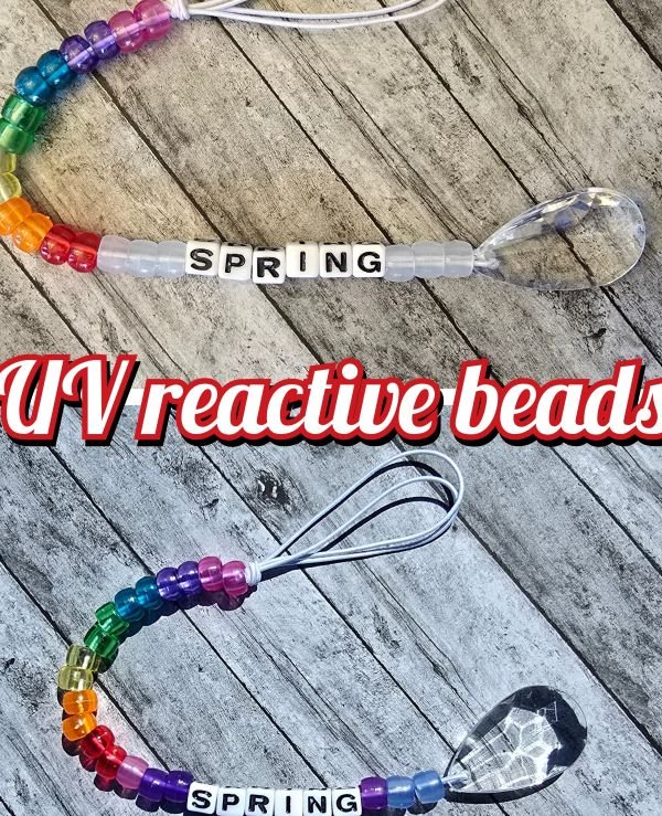 Spring suncatcher (UV reactive beads) - made by kid Luke - Create Marketplace