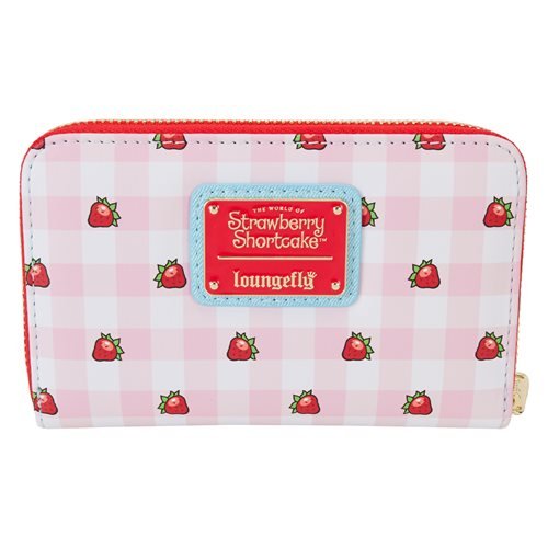 Strawberry Shortcake Denim Plaid Zip-Around Wallet - Create Marketplace