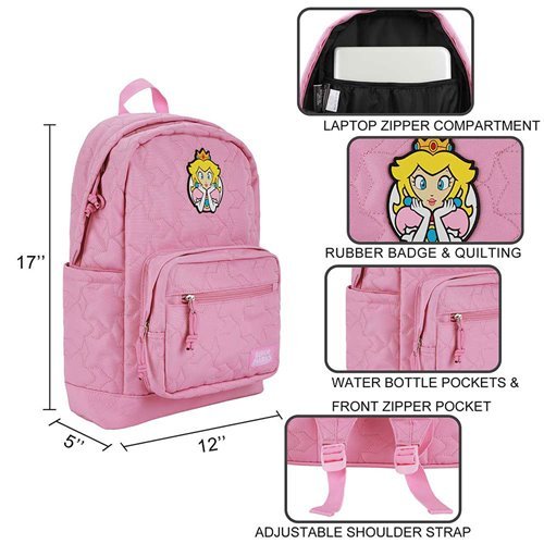 Super Mario Princess Quilted Backpack - Create Marketplace