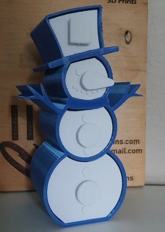 Trinket Box - Tall Snowman - Create Marketplace