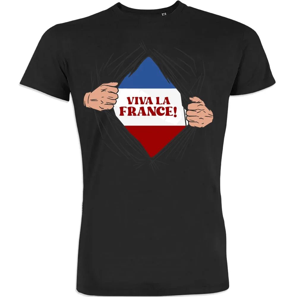 Vive La France Men's Organic Cotton Tee - Create Marketplace