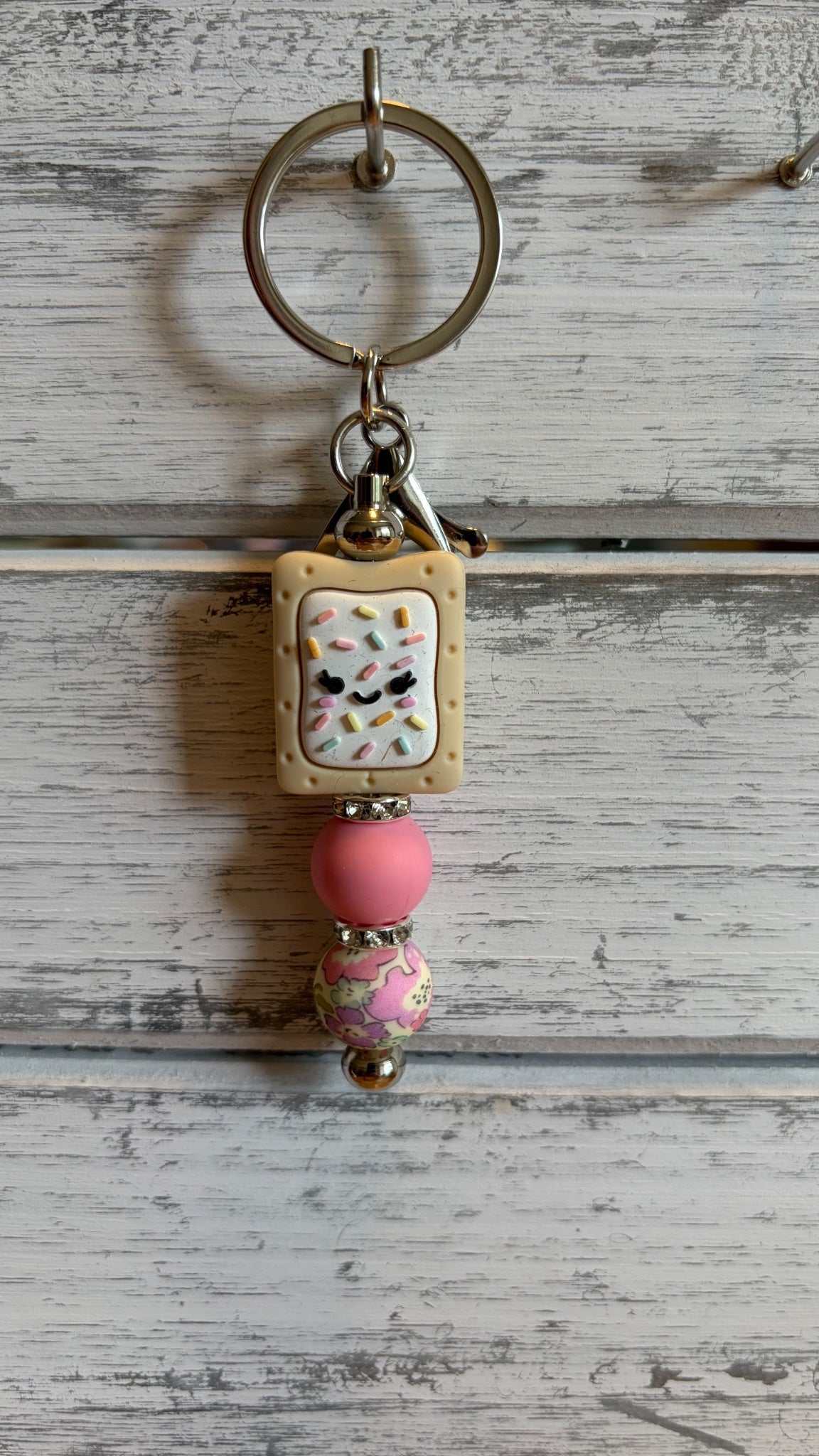 White poptart keychain - Create Marketplace