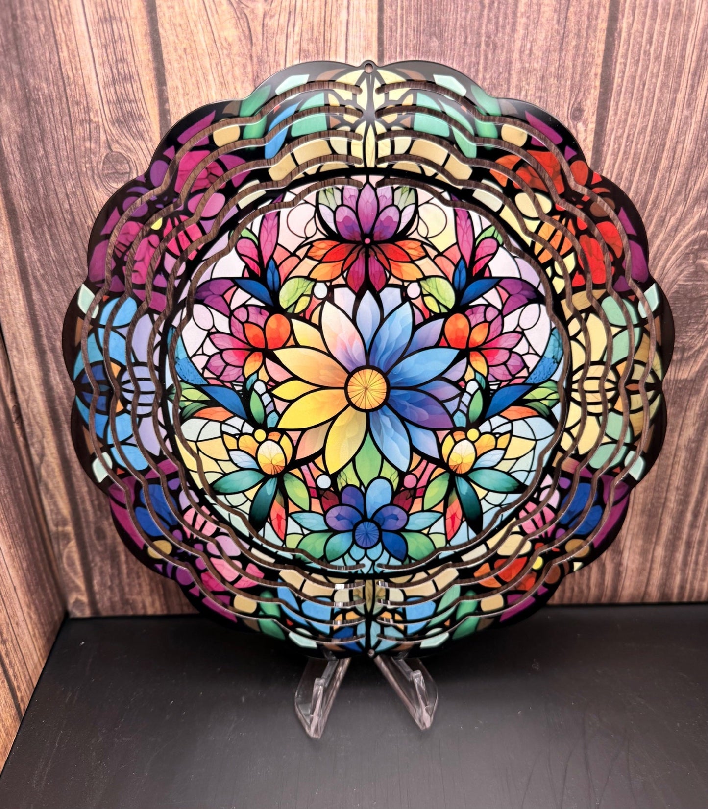 Wind Spinner - Stained Flower - Create Marketplace
