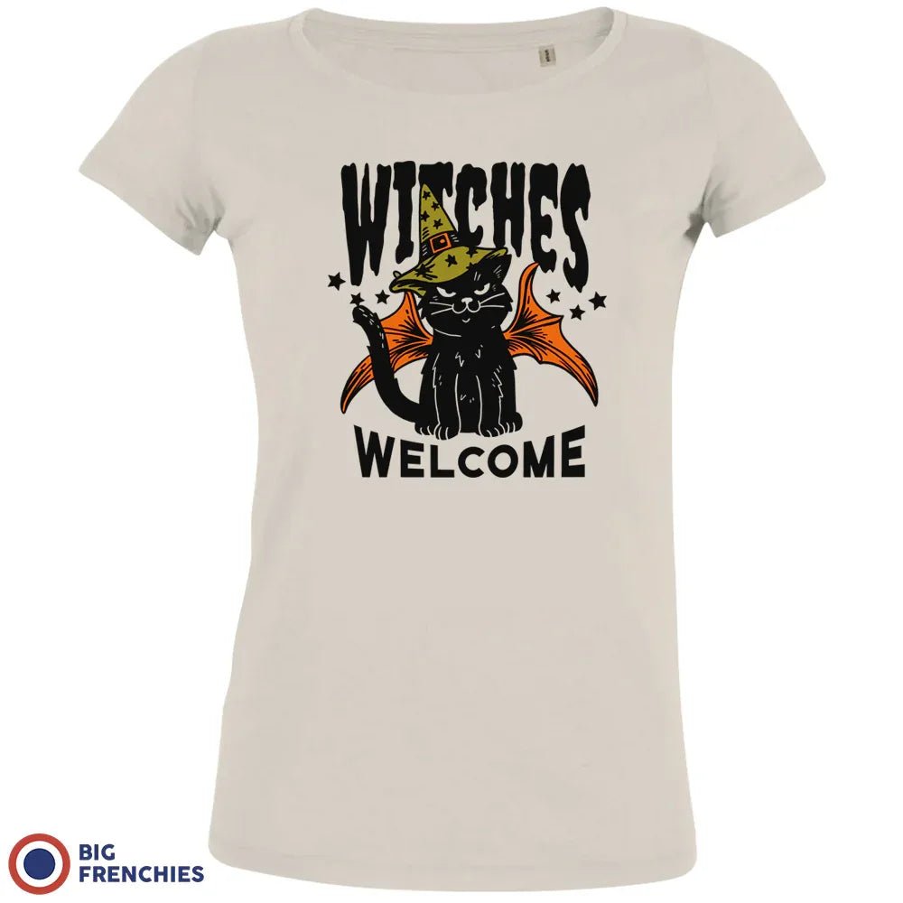 Witches Welcome Halloween Women's Organic Cotton Tee - Create Marketplace