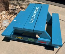 021 Custom Child Picnic Table - Hand Made - Blue - Create Marketplace