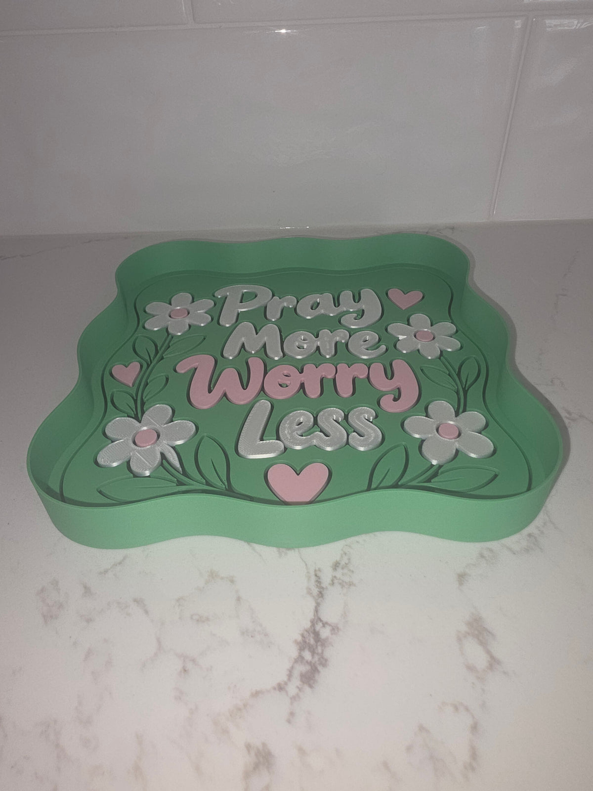 Inspirational Wavy Catchall TrayS