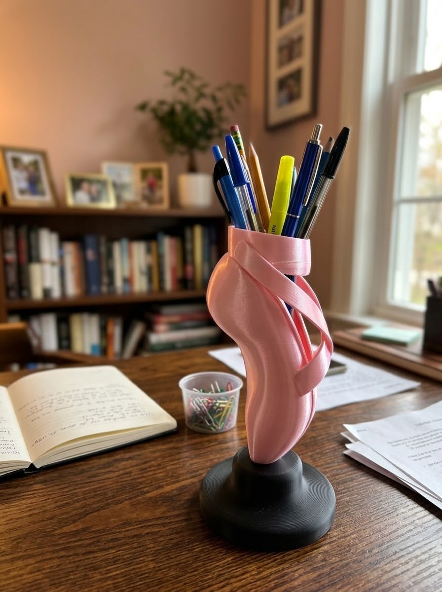 3D Printed Ballerina Desk Decor & Vanity Organizer