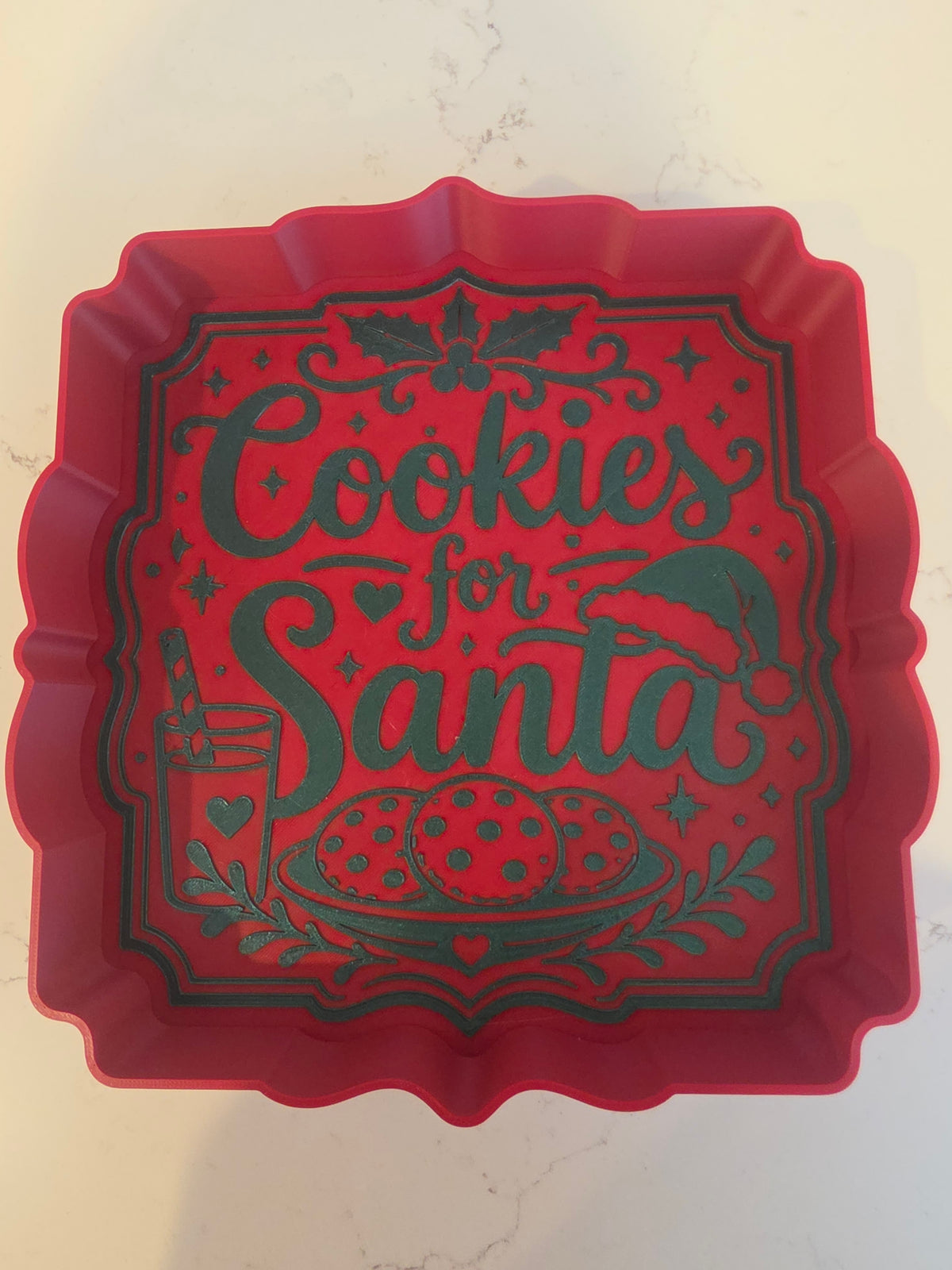 Bandeja para servir «Galletas para Papá Noel»