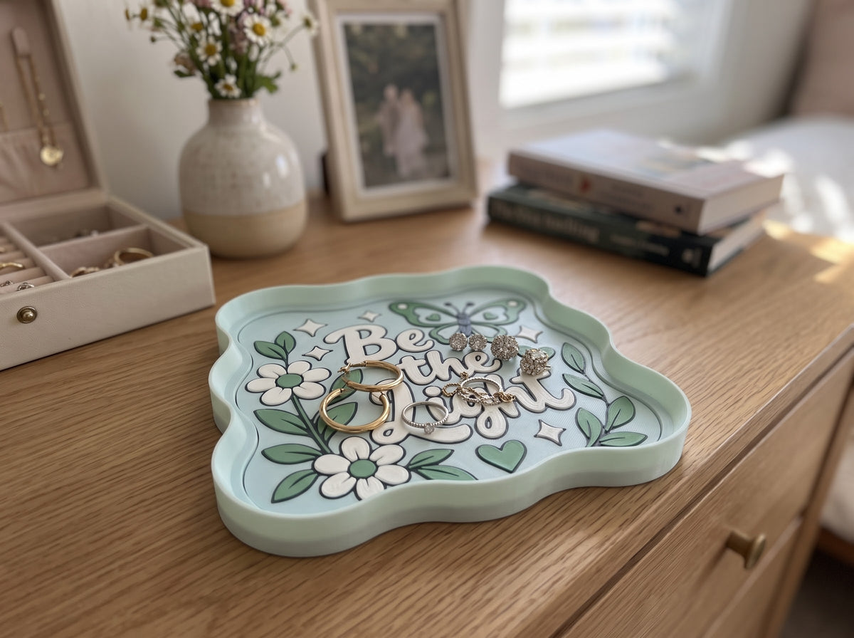 Inspirational Wavy Catchall TrayS