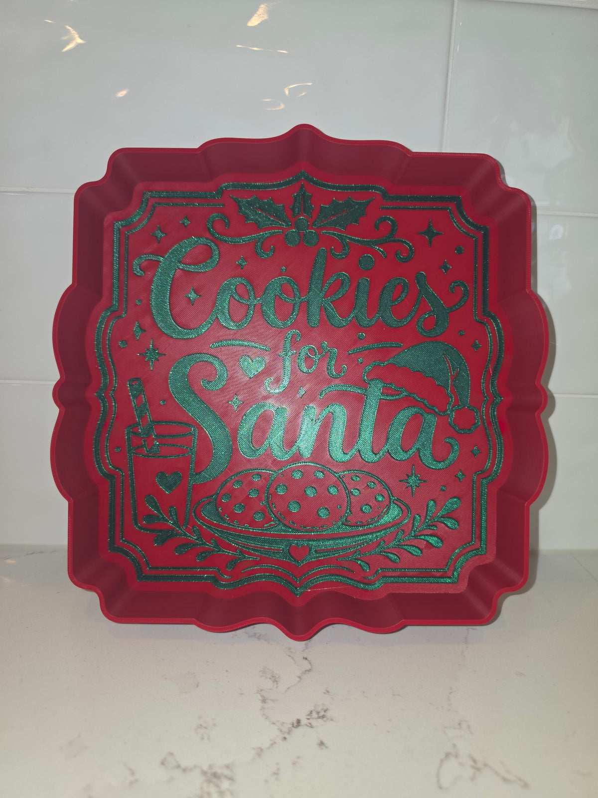 Bandeja para servir «Galletas para Papá Noel»