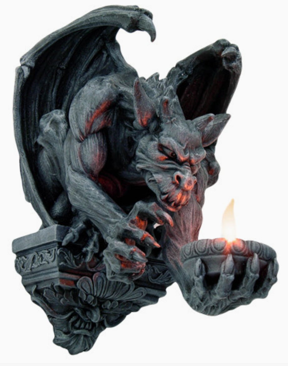Gargoyle Wall Candleholder