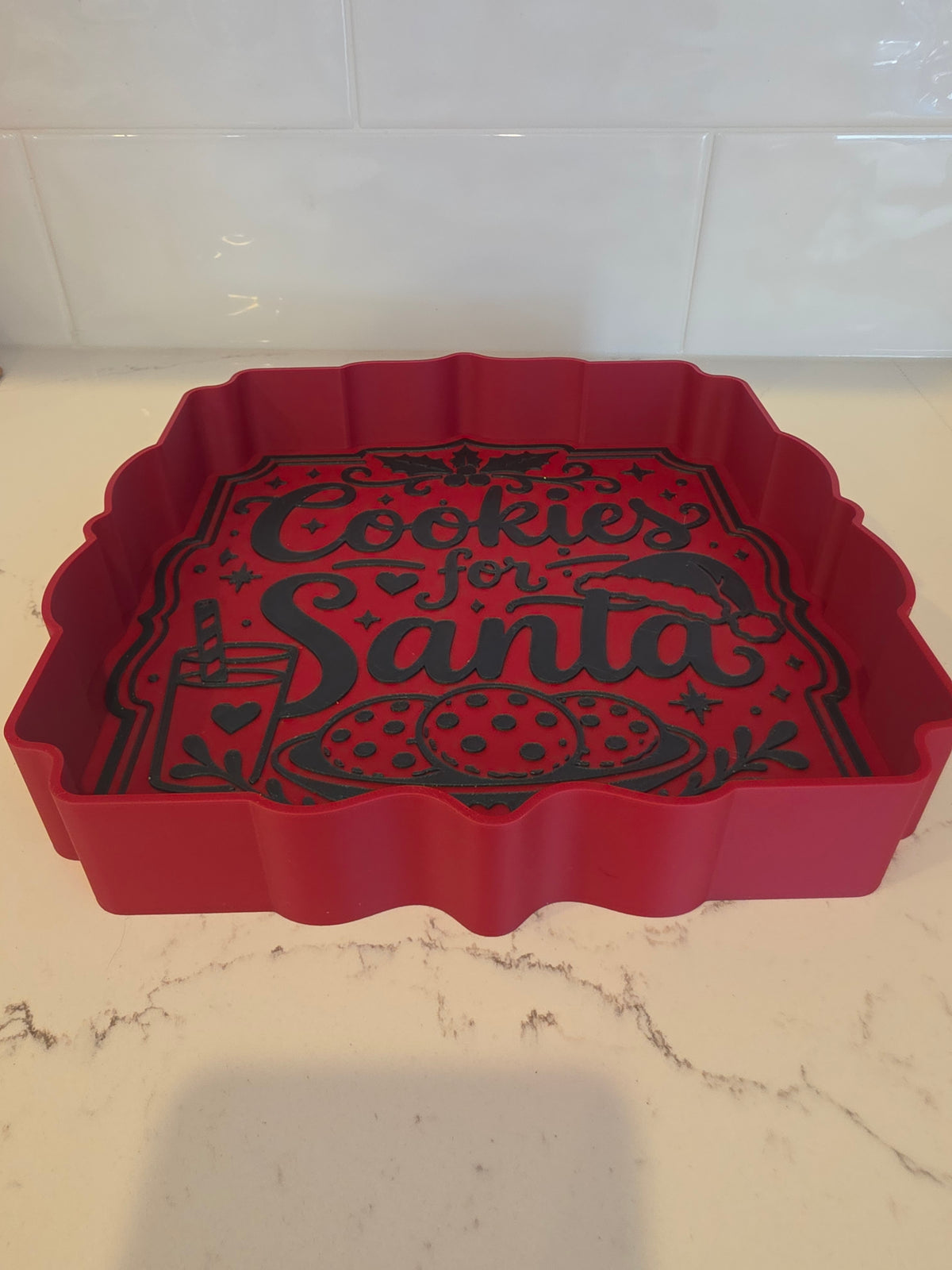 Bandeja para servir «Galletas para Papá Noel»