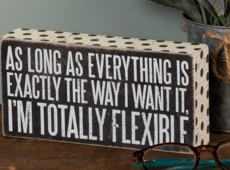 Totally Flexible Box Sign