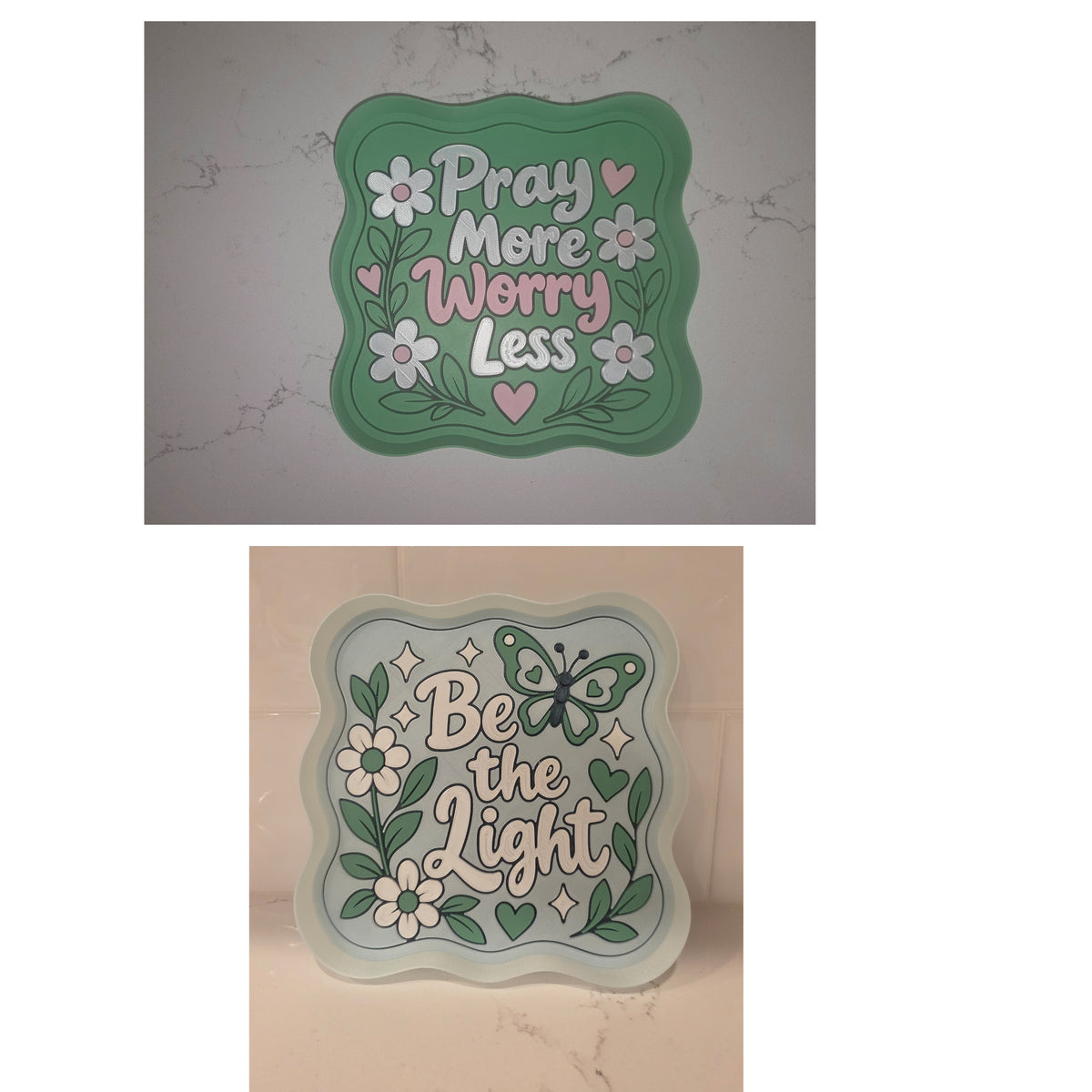 Inspirational Wavy Catchall TrayS