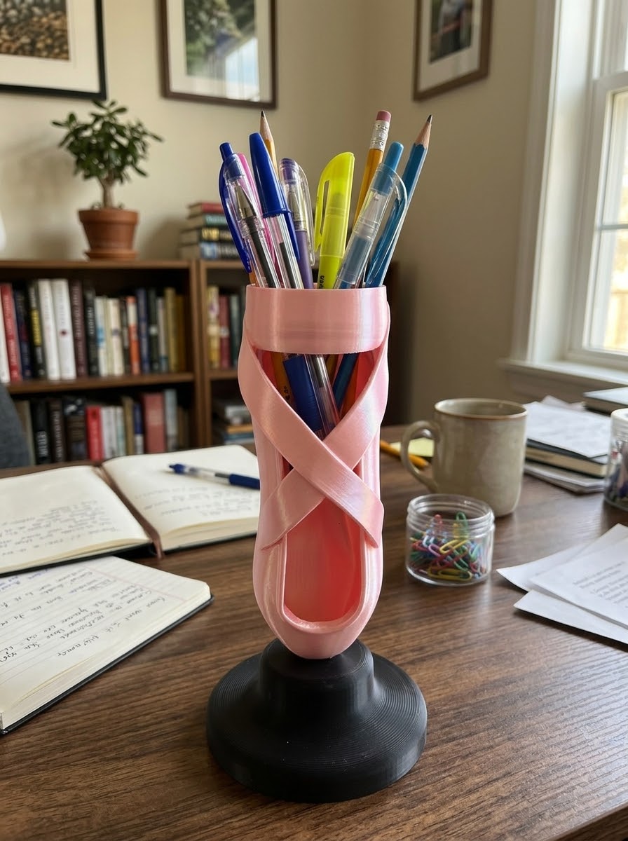 3D Printed Ballerina Desk Decor & Vanity Organizer