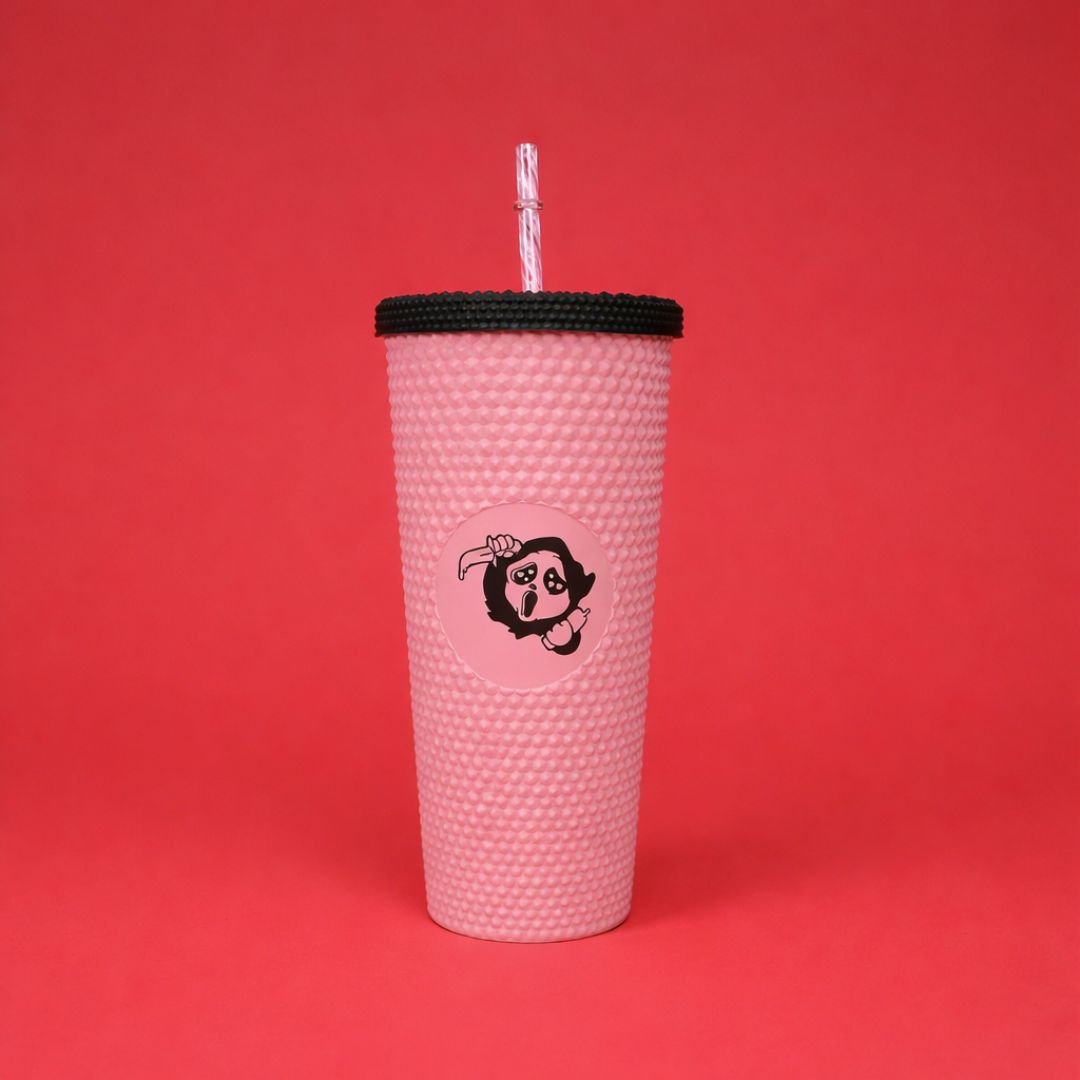24-oz Pink Chibi Ghost Tumbler - Create Marketplace