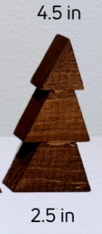 4.5" 2D Wood Tree (Chestnut)