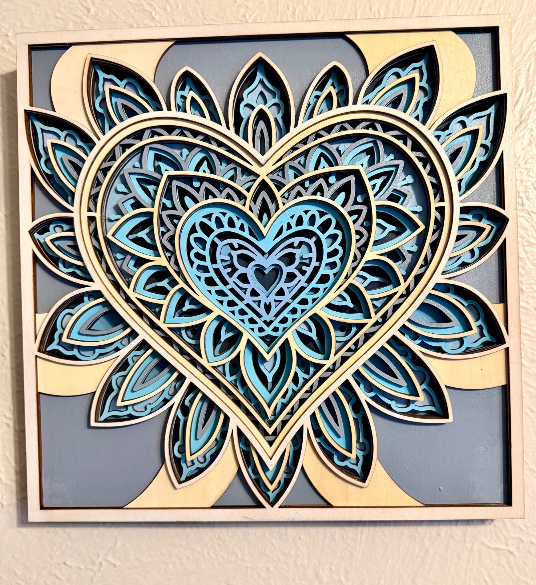 420 7 Layer Heart Hand Finished - Create Marketplace