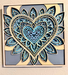 420 7 Layer Heart Hand Finished - Create Marketplace