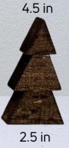4.5" 2D Wood Tree (Espresso)