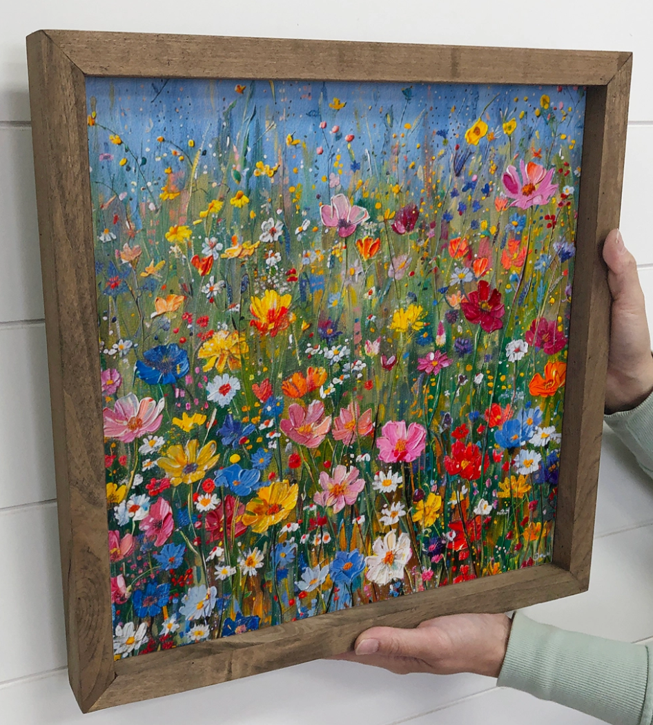 15x15 Flamboyant Flowers - Canvas Wall Art