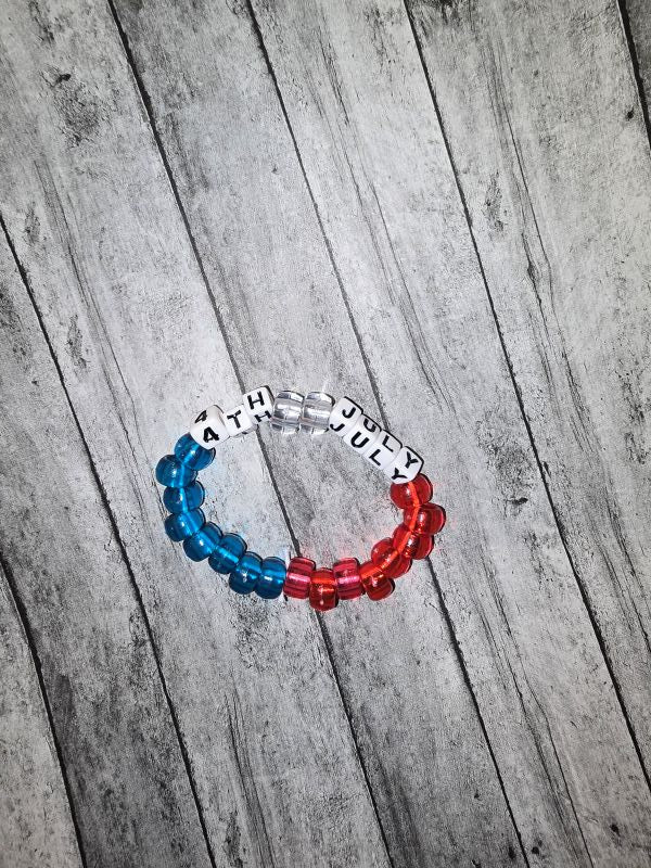 4th of July Bracelet -made by kid Luke - Create Marketplace