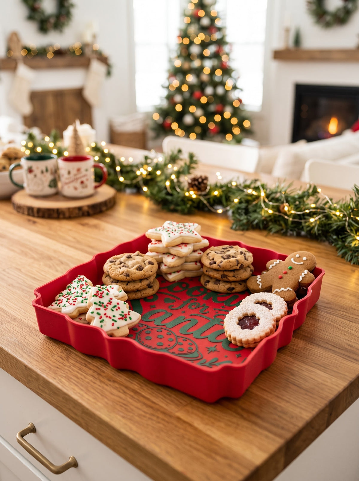 Bandeja para servir «Galletas para Papá Noel»
