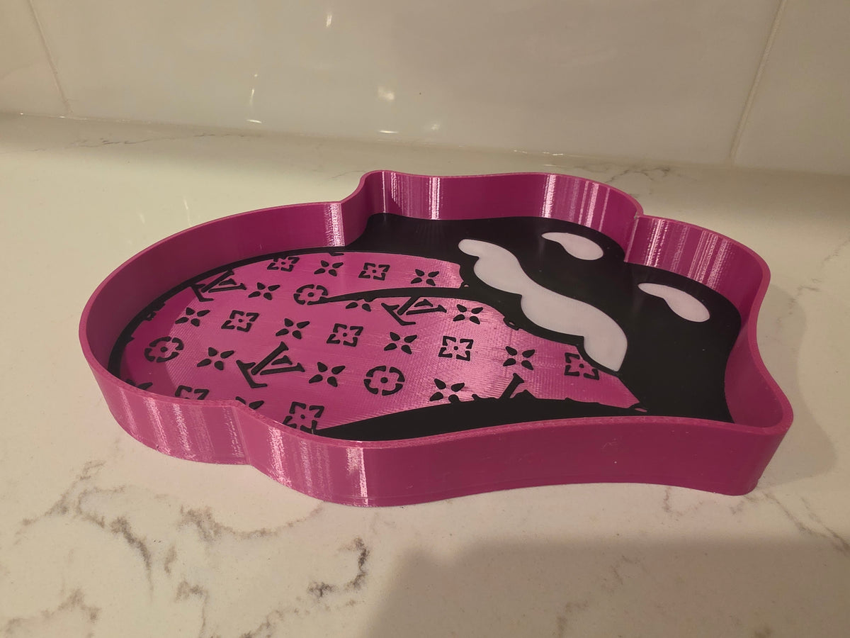 Pop Art Rock ’n’ Roll Designer Monogram Catchall Tray