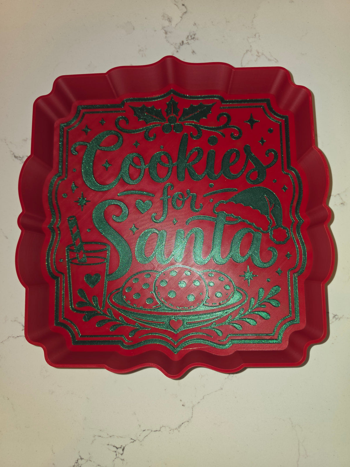 Bandeja para servir «Galletas para Papá Noel»