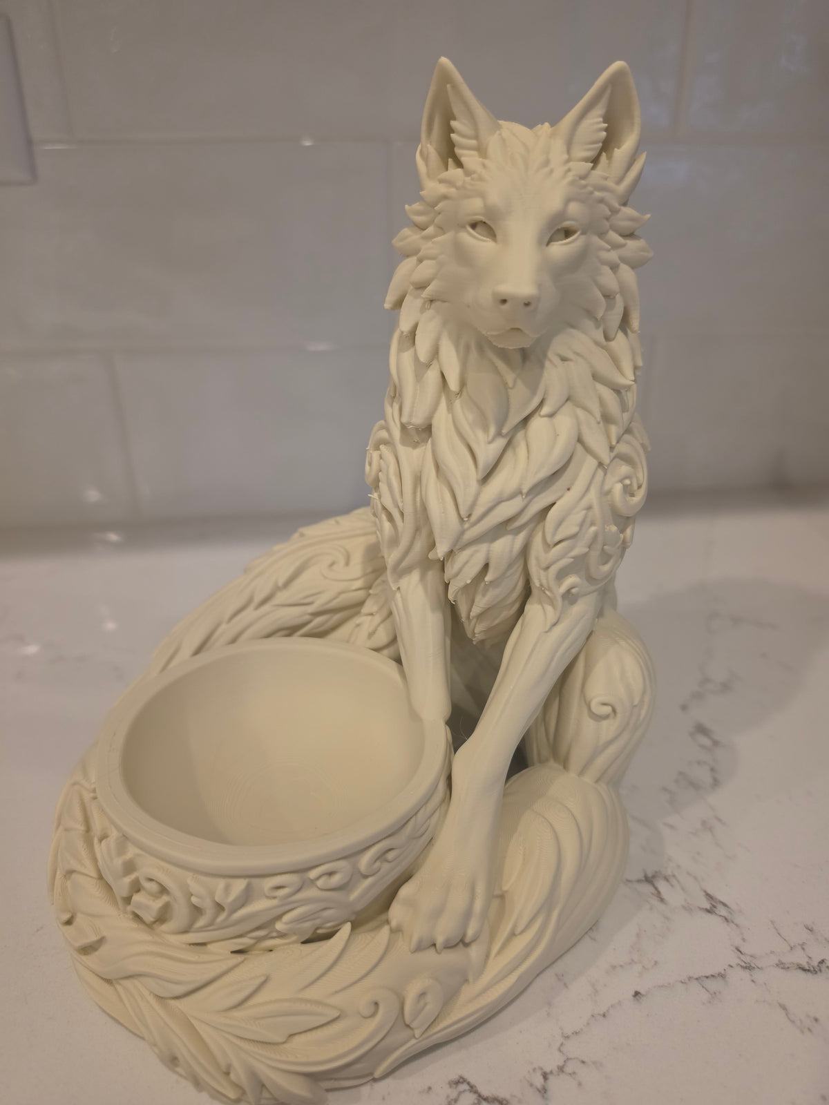 Pot de fleurs loup imprimé en 3D