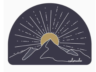 Colorado Sunshine Blue Sticker