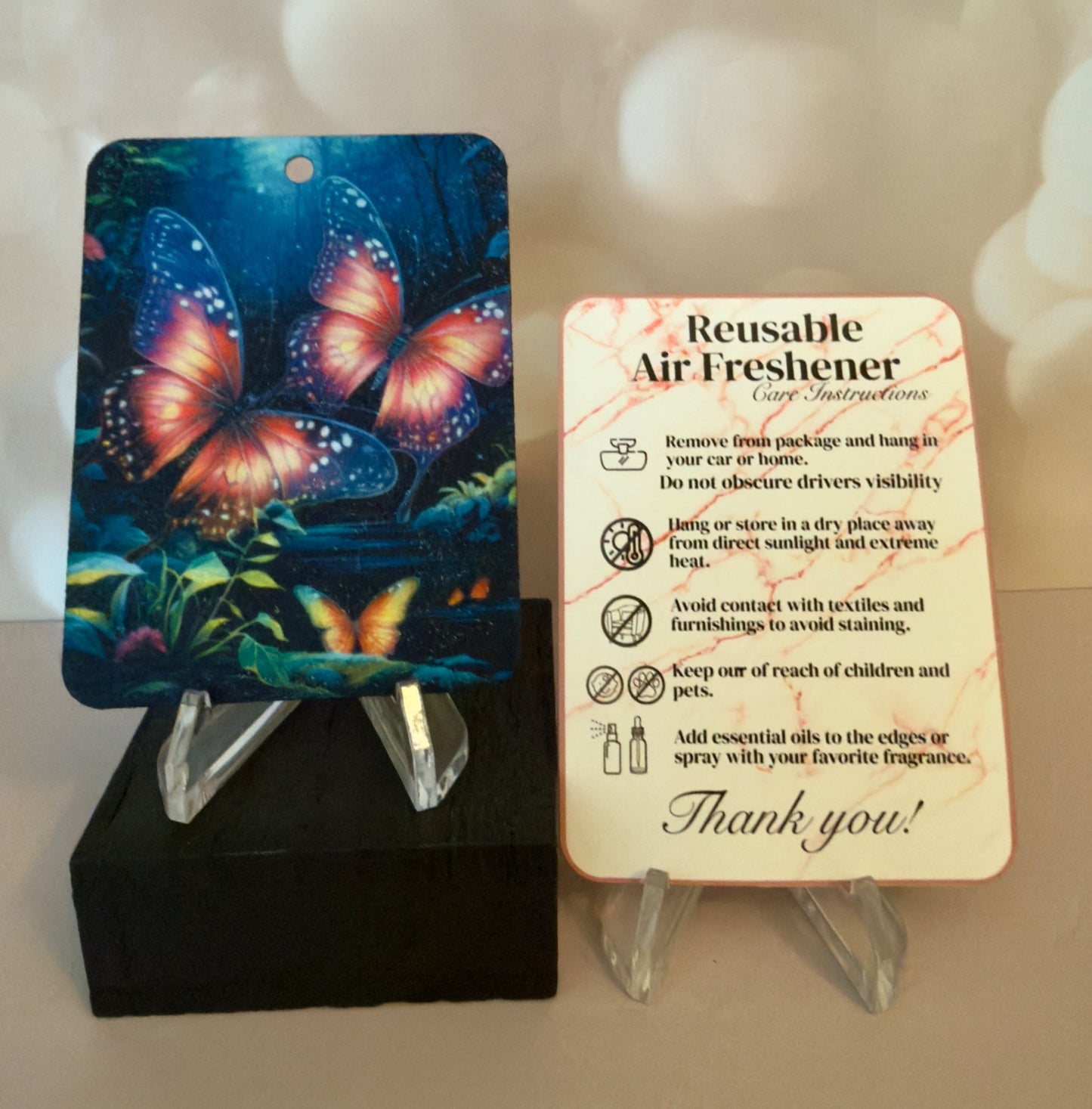 Air Freshener - Butterfly (Black) - Create Marketplace