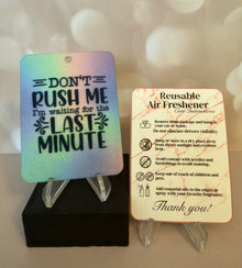 Air Freshener - Dont Rush Me - Create Marketplace