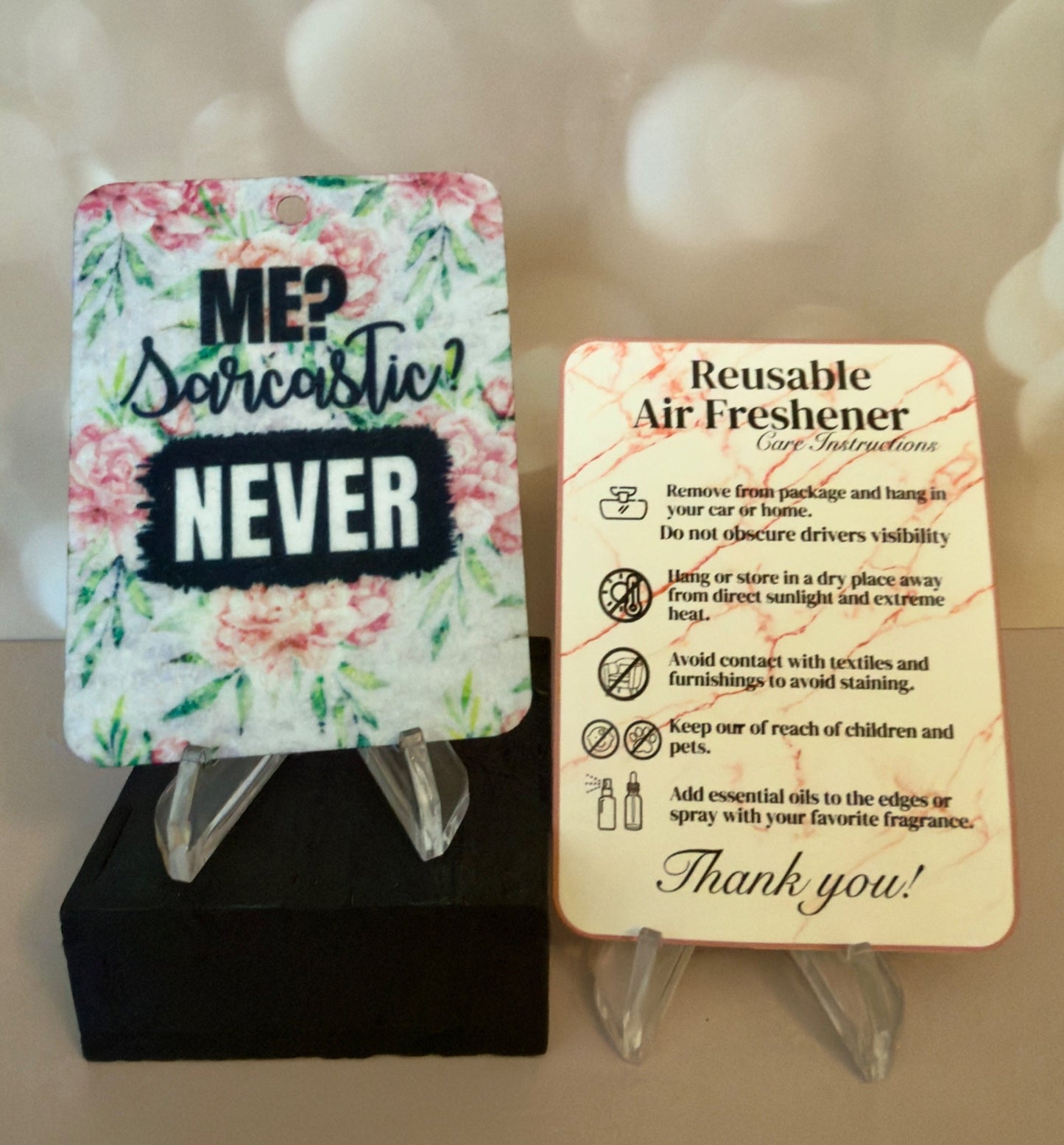 Air Freshener - Me Sarcastic? - Create Marketplace