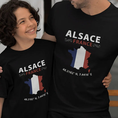 Alsace France Dad and Child Organic Cotton T-Shirts family Set (Set of 2) - Create Marketplace