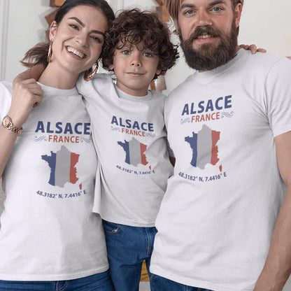 Alsace France Matching Organic Cotton T-Shirts Family Set (Set of 3) - Create Marketplace
