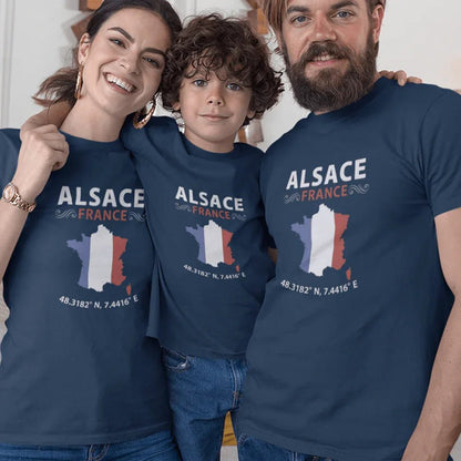 Alsace France Matching Organic Cotton T-Shirts Family Set (Set of 3) - Create Marketplace