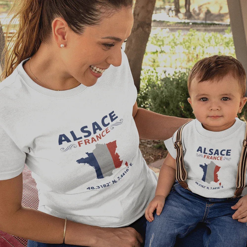 Alsace France Mom and Child Organic Cotton T-Shirts family Set (Set of 2) - Create Marketplace