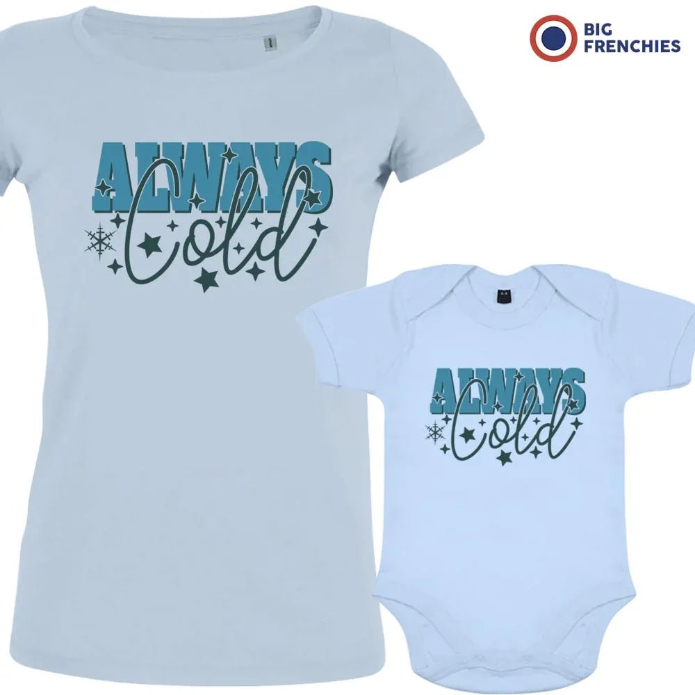 Always Cold Christmas Mom and Child Organic Cotton family Set (Set of 2) - Create Marketplace