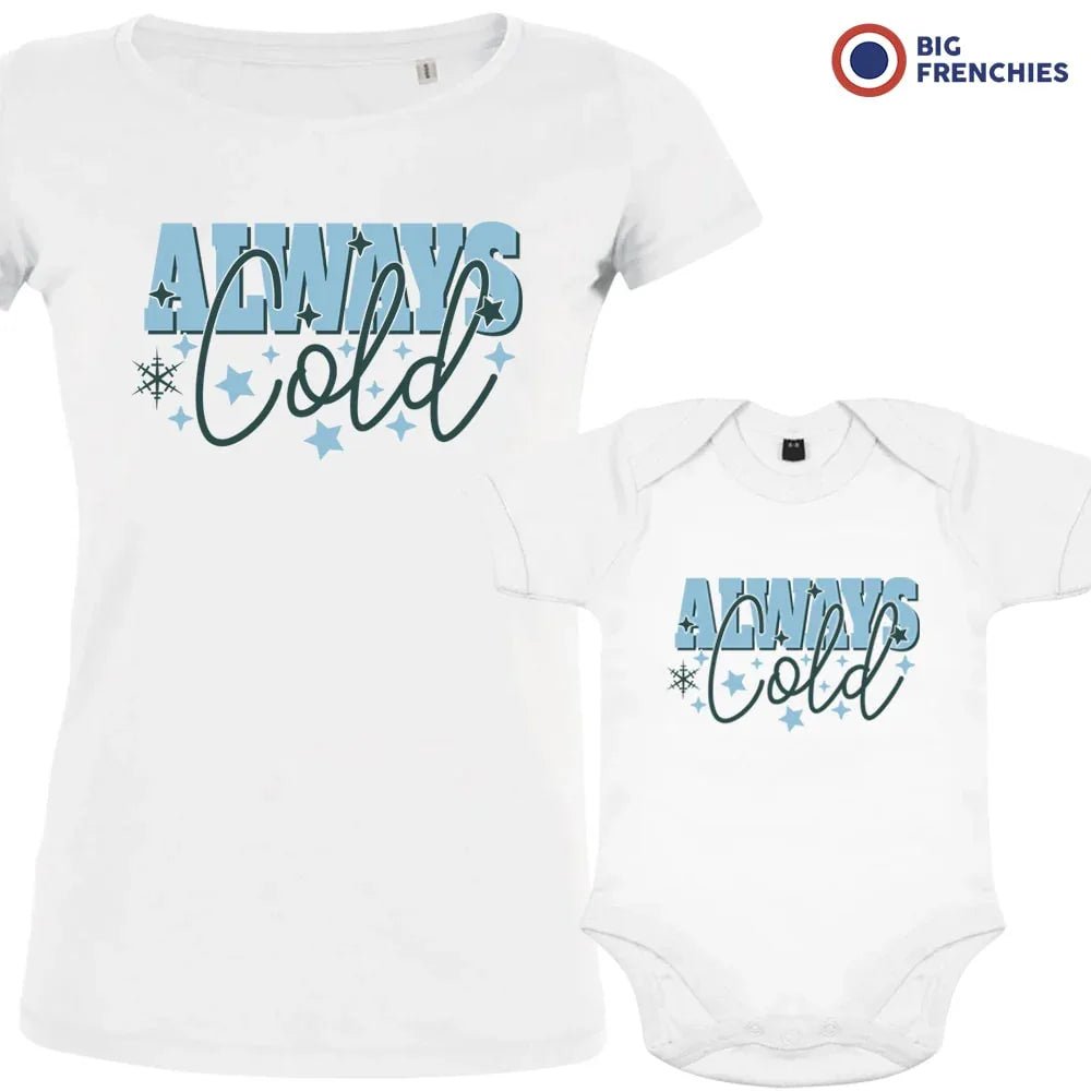 Always Cold Christmas Mom and Child Organic Cotton family Set (Set of 2) - Create Marketplace