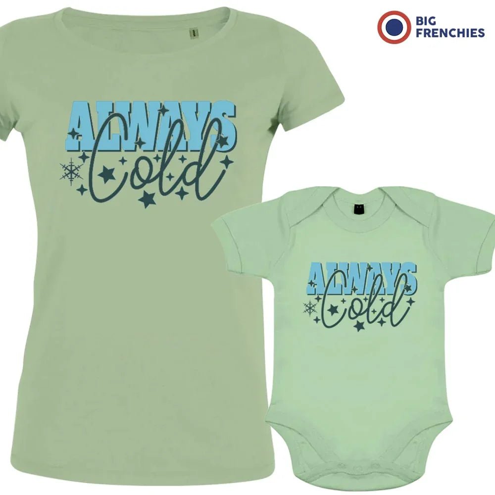 Always Cold Christmas Mom and Child Organic Cotton family Set (Set of 2) - Create Marketplace