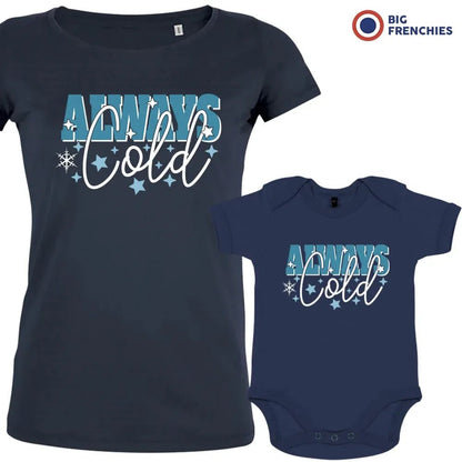Always Cold Christmas Mom and Child Organic Cotton family Set (Set of 2) - Create Marketplace