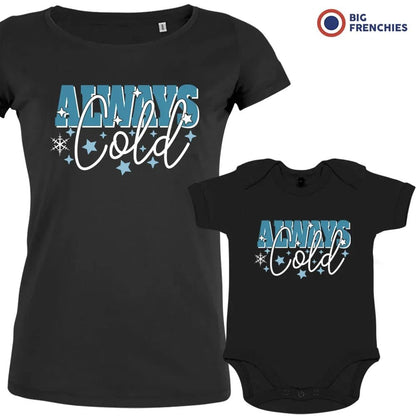 Always Cold Christmas Mom and Child Organic Cotton family Set (Set of 2) - Create Marketplace