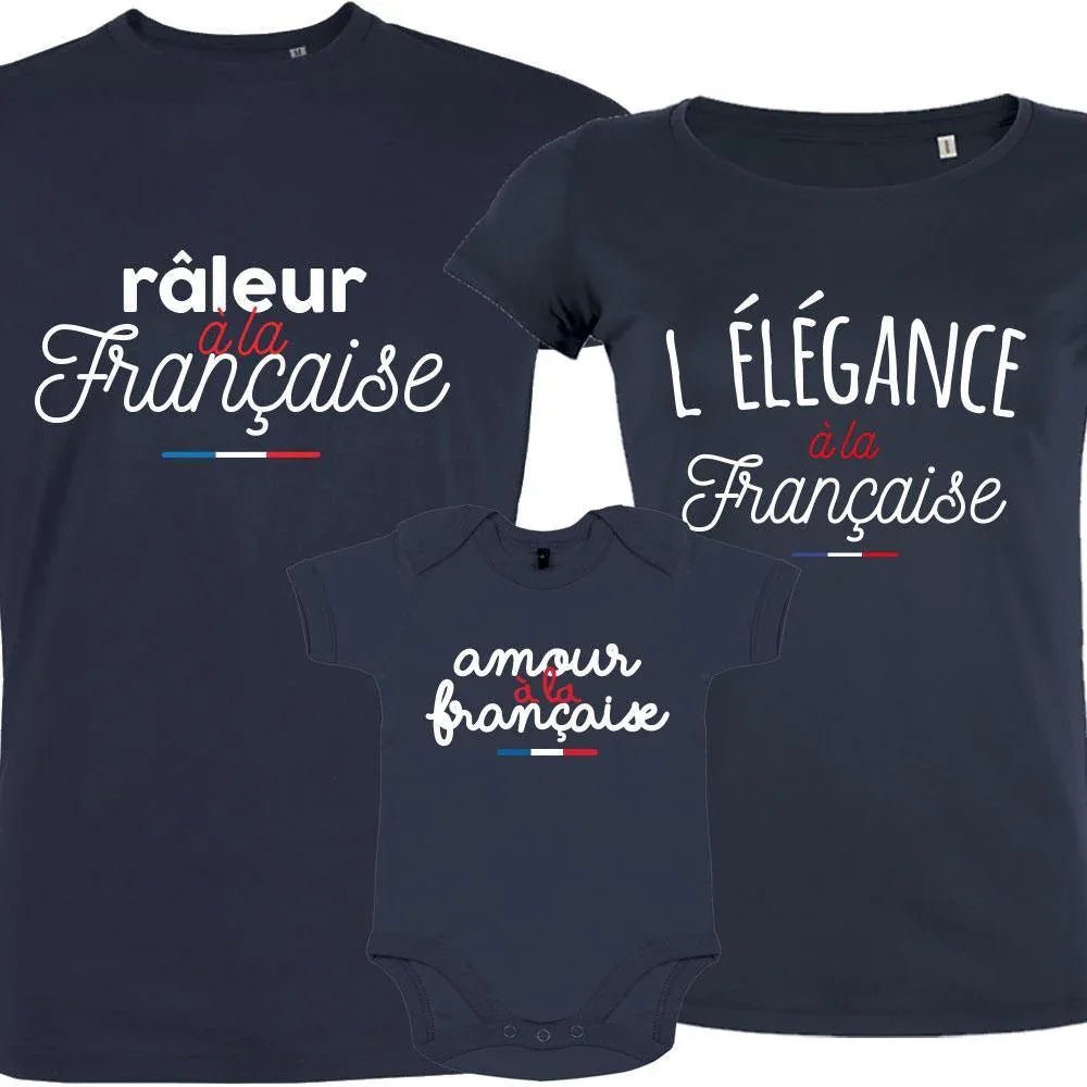Amour À La Française Matching Family Organic Tees (Set of 3) - Create Marketplace
